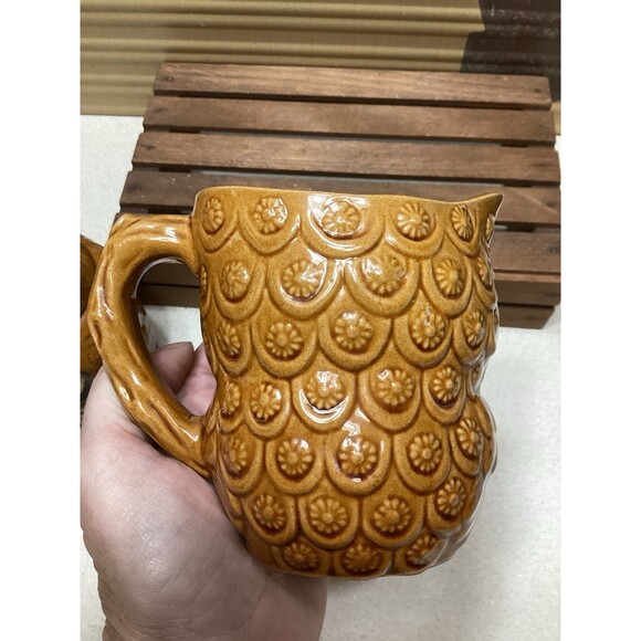 Vintage Owl Sugar and Cream Set Made in Japan - Picture 15 of 15